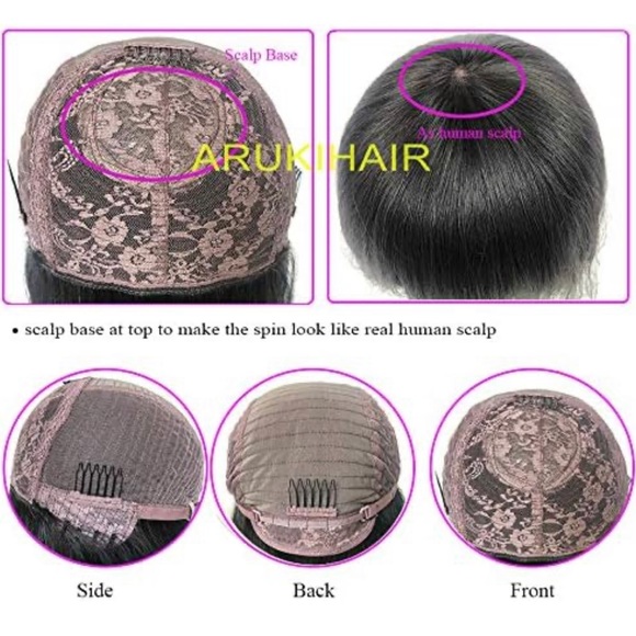 ARUKIHAIR Afro Kinky Curly Wig Bang 200Density Virgin Brazilian Human Hair 22 in - Picture 5 of 13